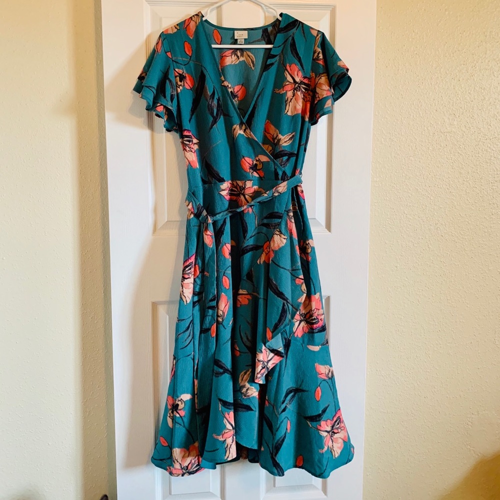 Midi Length Floral Dress